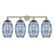 A thumbnail of the Innovations Lighting 616-4W-12-35 Vaz Vanity Antique Brass / Blue