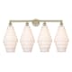 A thumbnail of the Innovations Lighting 616-4W-20-35 Cascade Vanity Antique Brass / White