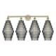 A thumbnail of the Innovations Lighting 616-4W-20-35 Cascade Vanity Antique Brass / Smoked
