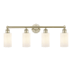 A thumbnail of the Innovations Lighting 616-4W-12-31 Clymer Vanity Antique Brass / Matte White