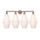 A thumbnail of the Innovations Lighting 616-4W-20-35 Cascade Vanity Antique Copper / White