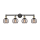 A thumbnail of the Innovations Lighting 616-4W 10 33 Athens Deco Swirl Vanity Black Antique Brass / Light Smoke Deco Swirl