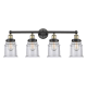 A thumbnail of the Innovations Lighting 616-4W-13-33 Canton Vanity Black Antique Brass / Seedy