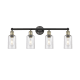 A thumbnail of the Innovations Lighting 616-4W-11-31 Clymer Vanity Black Antique Brass / Seedy
