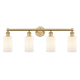 A thumbnail of the Innovations Lighting 616-4W-12-31 Clymer Vanity Brushed Brass / Matte White
