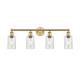 A thumbnail of the Innovations Lighting 616-4W-11-31 Clymer Vanity Brushed Brass / Seedy