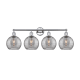 A thumbnail of the Innovations Lighting 616-4W 12 35 Athens Deco Swirl Vanity Polished Chrome / Light Smoke Deco Swirl