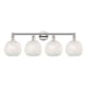 A thumbnail of the Innovations Lighting 616-4W 12 35 White Mouchette Vanity Polished Nickel