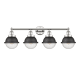 A thumbnail of the Innovations Lighting 616-4W-13-35 Hampden Vanity Polished Nickel / Matte Black / Seedy