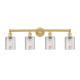 A thumbnail of the Innovations Lighting 616-4W-12-32 Cobbleskill Vanity Satin Gold / Clear