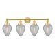 A thumbnail of the Innovations Lighting 616-4W-12-33 Geneseo Vanity Satin Gold / Clear Crackled