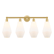 A thumbnail of the Innovations Lighting 616-4W-17-34 Cindyrella Vanity Satin Gold / Cased Matte White