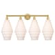 A thumbnail of the Innovations Lighting 616-4W-20-35 Cascade Vanity Satin Gold / White