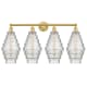 A thumbnail of the Innovations Lighting 616-4W-20-35 Cascade Vanity Satin Gold / Clear