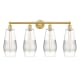 A thumbnail of the Innovations Lighting 616-4W-19-34 Windham Vanity Satin Gold / Clear