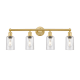 A thumbnail of the Innovations Lighting 616-4W-11-31 Clymer Vanity Satin Gold / Seedy