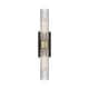 A thumbnail of the Innovations Lighting 617-2W-3-24 Ballston Urban Vanity Black Antique Brass / Striped Clear