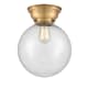 A thumbnail of the Innovations Lighting 623-1F-11-10 Beacon Semi-Flush Brushed Brass / Seedy