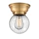 A thumbnail of the Innovations Lighting 623-1F-7-6 Beacon Semi-Flush Brushed Brass / Seedy