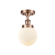 A thumbnail of the Innovations Lighting 916-1C-11-6 Beacon Semi-Flush Antique Copper / Matte White