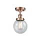 A thumbnail of the Innovations Lighting 916-1C-11-6 Beacon Semi-Flush Antique Copper / Seedy