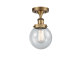 A thumbnail of the Innovations Lighting 916-1C-11-6 Beacon Semi-Flush Brushed Brass / Seedy