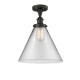 A thumbnail of the Innovations Lighting 916-1C-13-12-L Cone Semi-Flush Oil Rubbed Bronze / Clear