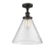 A thumbnail of the Innovations Lighting 916-1C-13-12-L Cone Semi-Flush Oil Rubbed Bronze / Seedy