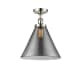 A thumbnail of the Innovations Lighting 916-1C-13-12-L Cone Semi-Flush Polished Nickel / Plated Smoke