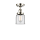 A thumbnail of the Innovations Lighting 916-1C-11-5 Bell Semi-Flush Polished Nickel / Clear