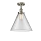 A thumbnail of the Innovations Lighting 916-1C-13-12-L Cone Semi-Flush Brushed Satin Nickel / Clear