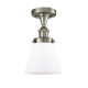 A thumbnail of the Innovations Lighting 916-1C Small Cone Brushed Satin Nickel / Matte White