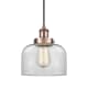 A thumbnail of the Innovations Lighting 916-1P-10-8 Bell Pendant Antique Copper / Clear