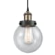 A thumbnail of the Innovations Lighting 916-1P-9-6 Beacon Pendant Black Antique Brass / Seedy