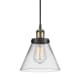 A thumbnail of the Innovations Lighting 916-1P-10-8 Cone Pendant Black Antique Brass / Clear