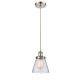 A thumbnail of the Innovations Lighting 916-1P Small Cone Brushed Satin Nickel / Clear