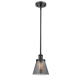 A thumbnail of the Innovations Lighting 916-1S Small Cone Matte Black / Plated Smoke