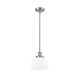 A thumbnail of the Innovations Lighting 916-1S Large Bell Brushed Satin Nickel / Matte White