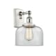 A thumbnail of the Innovations Lighting 916-1W-13-8 Bell Sconce White and Polished Chrome / Clear