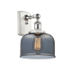 A thumbnail of the Innovations Lighting 916-1W-13-8 Bell Sconce White and Polished Chrome / Plated Smoke