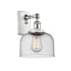 A thumbnail of the Innovations Lighting 916-1W-13-8 Bell Sconce White and Polished Chrome / Seedy