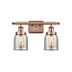 A thumbnail of the Innovations Lighting 916-2W-12-16 Bell Vanity Antique Copper / Silver Plated Mercury