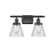 A thumbnail of the Innovations Lighting 916-2W Small Cone Matte Black / Clear