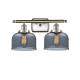 A thumbnail of the Innovations Lighting 916-2W Large Bell Brushed Satin Nickel / Plated Smoke