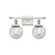 A thumbnail of the Innovations Lighting 916-2W-11-16 Beacon Vanity White and Polished Chrome / Seedy