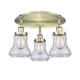 A thumbnail of the Innovations Lighting 916-3C-10-18 Bellmont Flush Antique Brass / Clear