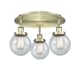 A thumbnail of the Innovations Lighting 916-3C-10-18 Beacon Flush Antique Brass / Seedy