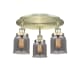 A thumbnail of the Innovations Lighting 916-3C-10-17 Bell Flush Antique Brass / Plated Smoke