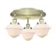 A thumbnail of the Innovations Lighting 916-3C-8-19 Oxford Flush Antique Brass / Matte White