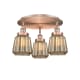 A thumbnail of the Innovations Lighting 916-3C-8-19 Chatham Flush Antique Copper / Mercury